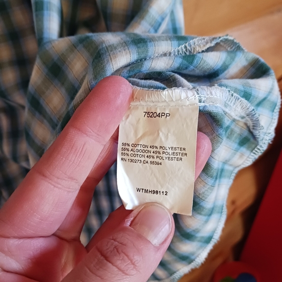 Wrangler Western Shirt Mens Sz XXL Blue Checked Plaid Pearl Snap Long Sleeve - Picture 6 of 6